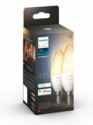 Philips Hue White ambiance - LED-glödlampa - form: B39 - E14 - 4 W (motsvarande 25 W) - klass G - varmt till kallt vitt ljus - 2200-6500 K (paket om