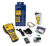 Brady , BMP41-STARTER-EU, startpaket för etikettskrivare, mobil märkningsenhet, termotransferutskrift, QWERTY-tangentbord, PC-anslutning, max. bredd 2