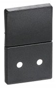 LAURITZ KNUDSEN LK FUGA Lock för uttag med strömbrytare/jording 1½ modul, koksgrått- I påse för DIY