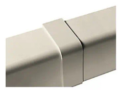 T80-R samlekappe - 80x60 mm Råhvid RAL 9001