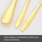 6pcs/set Stainless Steel Cake Knife And Fork Set, Color: Gold With 2-tine Forks