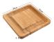 Bamboo Cheese Board With Cutter Cheese Drawer Plate, Size: 33x33x3.5cm(Square)