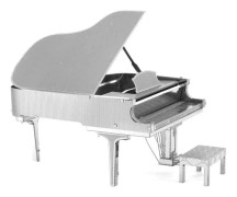 3 ST 3D metallmontering Musikinstrument Modell DIY-pusselleksak, Stil: Piano