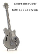 3 ST 3D metallmontering Musikinstrument Modell DIY-pusselleksak, stil: basgitarr