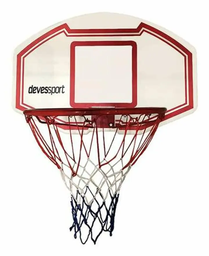 Basketkorg Devessport 45cm Röd Vit