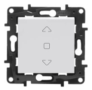 Legrand Niloe Step Strömbrytare för rulljalusi 3 lägen - upp, stopp, ner 6 AX vit 863144