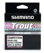 Shimano Line Trout Competition Monofilament 150m - röd - 0,18mm