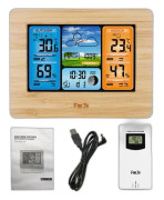 Digital Barometer Termometer Hygrometer - Inomhus Utomhus Väderstation LCD Väckarklocka