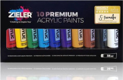 Zieler - Premium Akrylfärg 10 st. (609299265) (609299265)