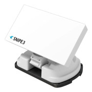Selfsat SNIPE V3 White Line Twin satellitantenn - 33,7 dBi, Helautomatisk GPS-modul, Upp till 12 förinställda satelliter
