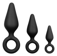 Silikon Buttplug Set Med Ringar
