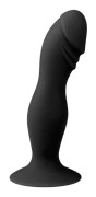 Easytoys Black Silicone Suction Cup Dildo Analplugg