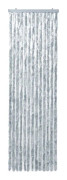 vidaXL Insektsdraperi vit och grå 56x200 cm chenille