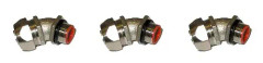 HELUKABEL 94163, mässing, mässing, 10 styck, IP67, -45 - 105 ° C
