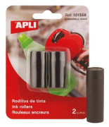Apli-bläck för enradig etiketteringsmaskin, APLI, 2 st, svart