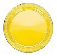 AMSCAN Plasttallrikar 23 cm gul (WIKR-986640)