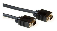 ACT VGA anslutningskabel hane-hane svart 15 m 15m VGA (D-Sub) VGA (D-Sub) Svart VGA-kabel (AK4271)