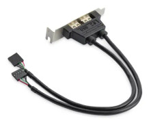 2 PORT USB SLOT PLATE ADAPTER