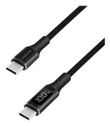 LogiLink CU0181, 1 m, USB C, USB C, USB 2.0, 0,48 Gbit/s, Svart