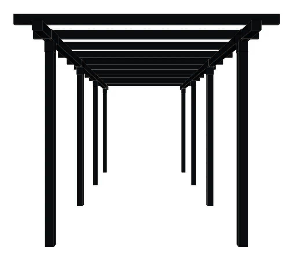 Pergola PLUS Cubic Dubbel 3 Moduler