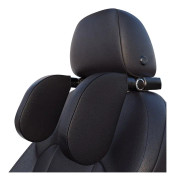 A05 Justerbar bil Auto U-formad minne skum hals Rest Cushion Seat Pillow med Hook & Mobile Telefonhållare (svart)
