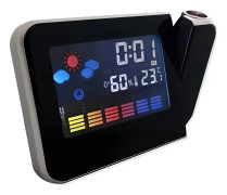 Väckarklocka - Röd - Digital - Projektion - Väderstation