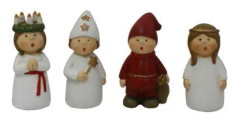 Luciatåg Figurer 4-Pack - Bromma kortförlag