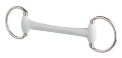 Olivbett till häst Beris - vit - 140 mm