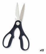 Sax Svart Silvrig Rostfritt stål 8,3 x 19,5 x 1,3 cm (12 antal)