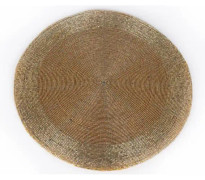 Design bordstablett pärlor Alix - Diam. 30 cm - Guld