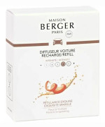 Bildiffusor Refill - Maison Berger - 6426 - Utsökt Sparkle - Vit - 2 doftkeramik