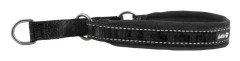Hurtta Casual halsband med halvt strypband, korp 30-40 cm