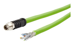METZ CONNECT 142M6X10020, 2 m, M12, Honkoppling, Grön, Koppar, 26/19