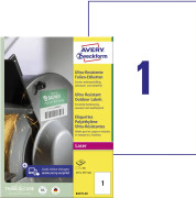 Etikett AVERY H/DUTY LAB 210x297mm 50/fp