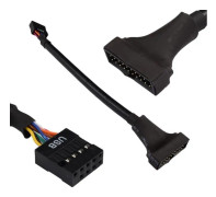 USB 3.0 19-stifts hane till intern USB 2.0 honkontaktadapter