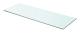 vidaXL Hyllplan 2 st glas genomskinlig 70x25 cm