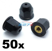 50x Honda Brass Nuts for Side Mouldings, Door Trims, Bumpers, Spoilers & Grilles