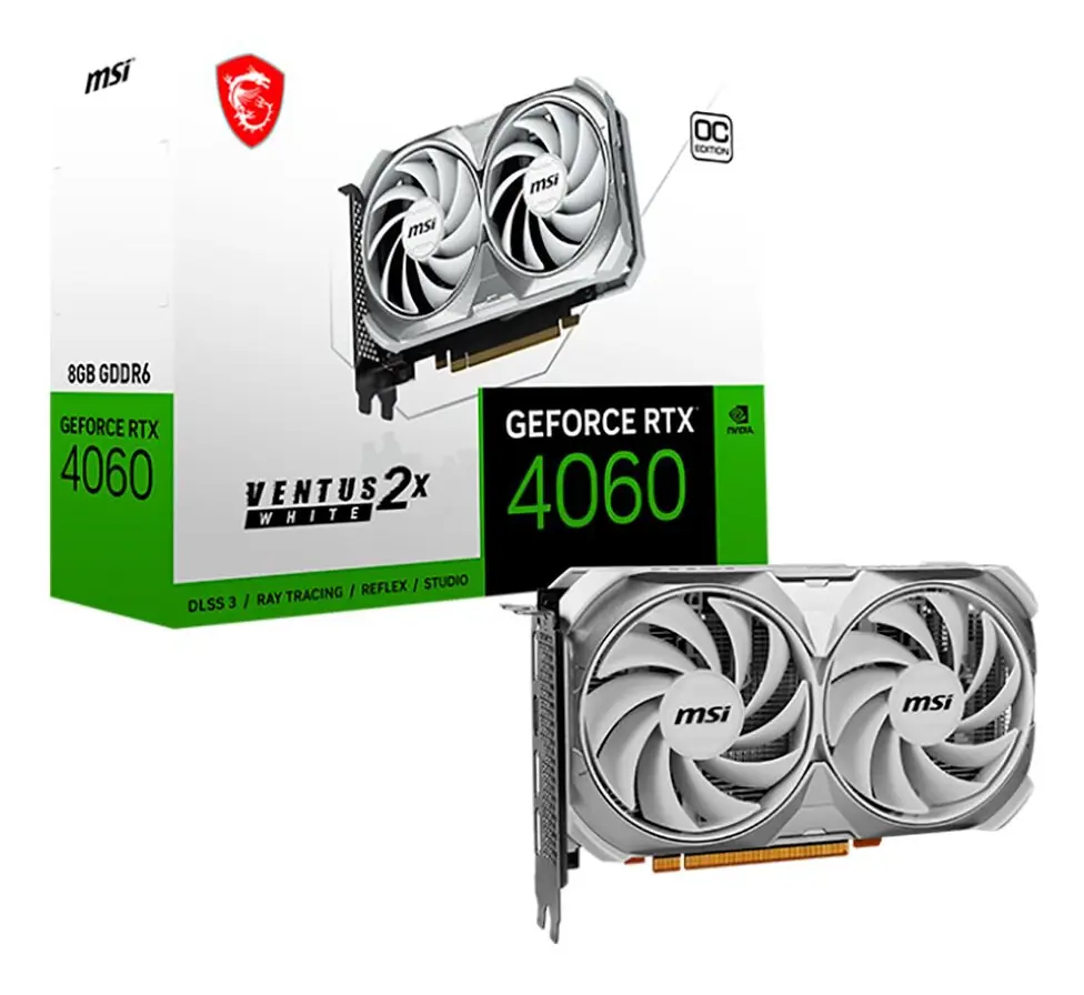 MSI GeForce RTX 4060 8GB Ventus 2X White OC