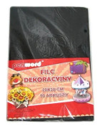 Polsirhurt Dekorativ filt svart 20x30 10st.