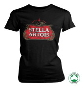 Stella Artois Washed Logo Organic Girly T-Shirt Medium