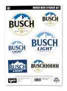 Busch Beer Sticker Set A4