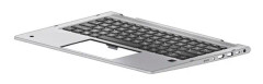 HP - Ersättningstangentbord för bärbar dator - bakgrundsbelyst - danska/norska/finska - med övre skydd - för ProBook x360 435 G8 Notebook