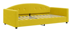 vidaXL Dagbädd gul 100x200 cm sammet