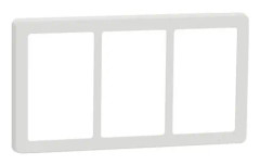 LAURITZ KNUDSEN LK FUGA BASE 63 ram inkl. monteringsram 3 x 1½ modul, Vit, DETALJER