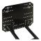 vidaXL Snöplog för ATV 115x38 cm svart