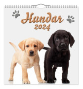 Väggkalender Hundar Large 2024 Gullers