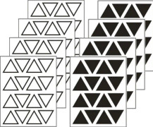 Väggdekal Dekaler Väggdekor Vinyl Klistermärken för Vägg Trianglar