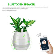 Music Flowerpot Multifunktion trådlös Bluetooth-högtalare med RGB LED-nattljus