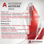 Autodesk AutoCAD 2022 1 års licens. Digital leverans inom 24 timmar.