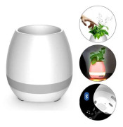TOKQI smart musik blomkruka K3 kan spela Bluetooth-högtalare piano blomkruka Vit*SQ